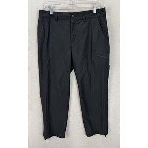 Eddie‎ Bauer Women's Sz 6 Black Lightweight Outdoor Hiking Ruch Side Capri Pants